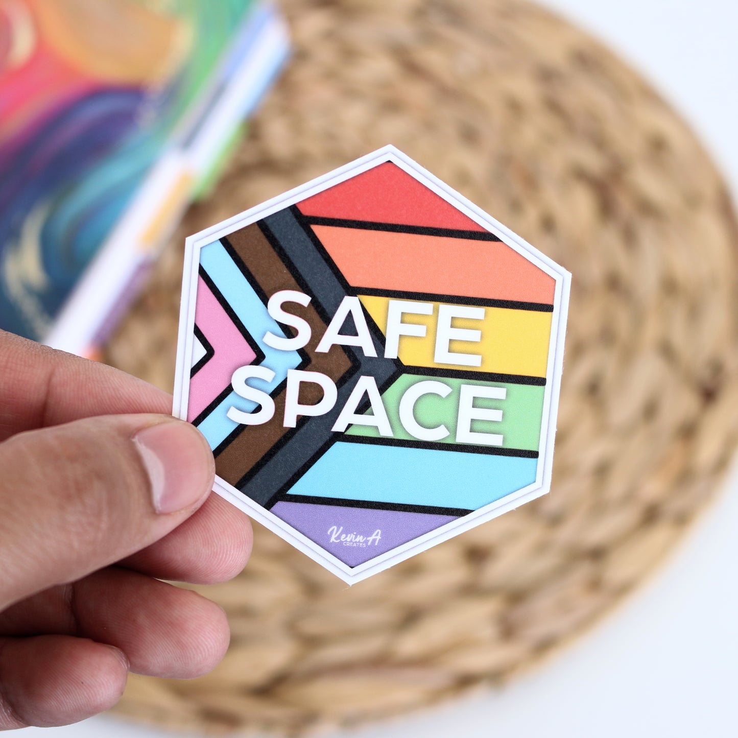 DC-113, SAFE SPACE Die Cut Stickers