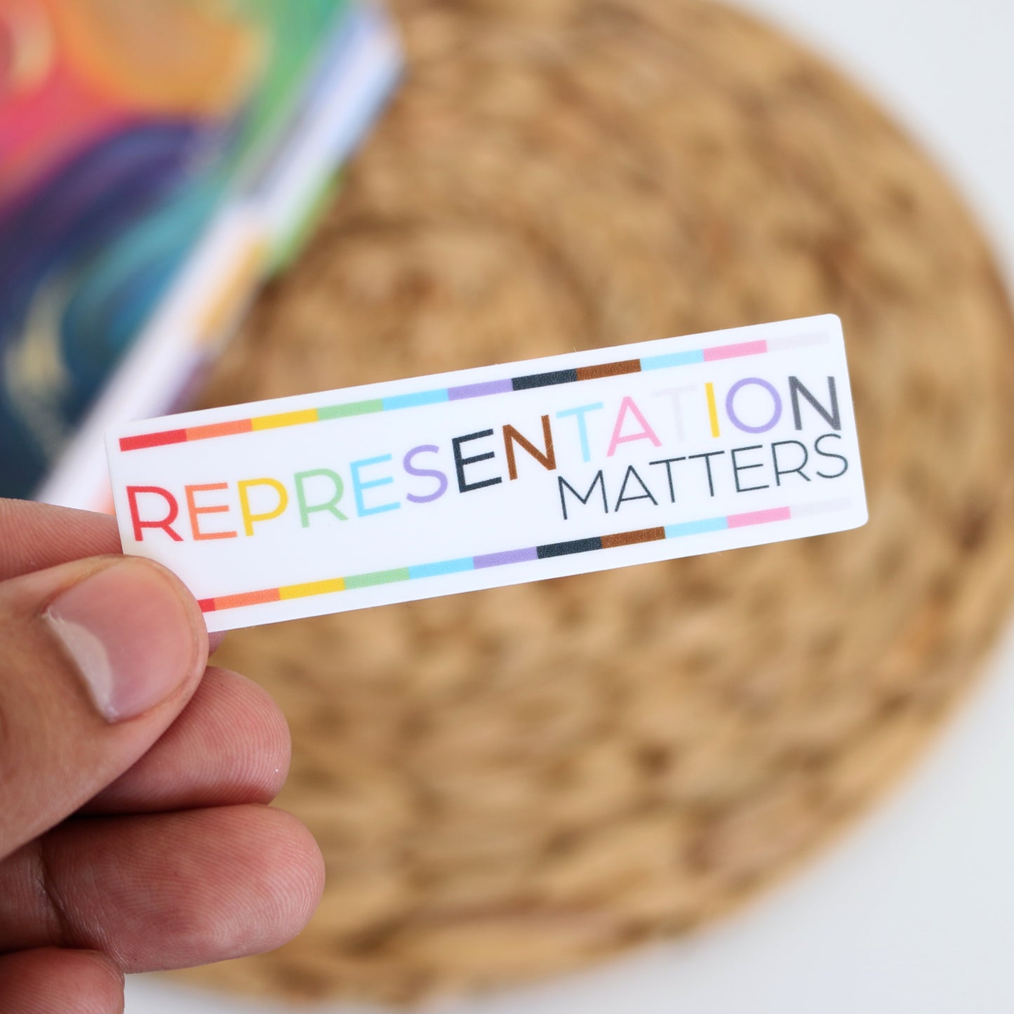 DC-119, REPRESENTATION MATTERS Die Cut Stickers