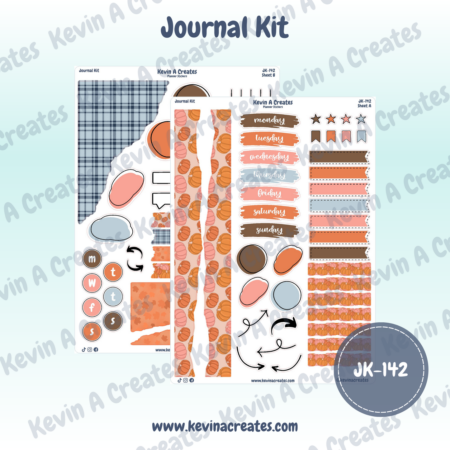 JK-142, Planner Stickers Journaling Kit