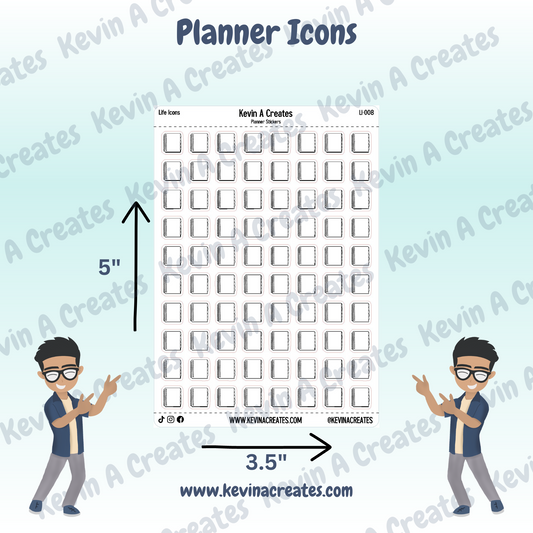 LI-008, Planner Doodle Icons, Minimal Icons