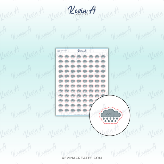 Rain - Weather Icon Planner Stickers