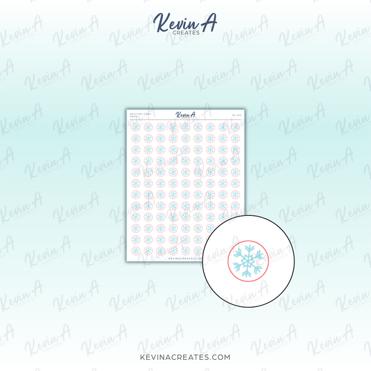 Snow - Weather Icon Planner Stickers