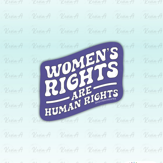 Women's Rights are Human Rights Die Cut Sticker