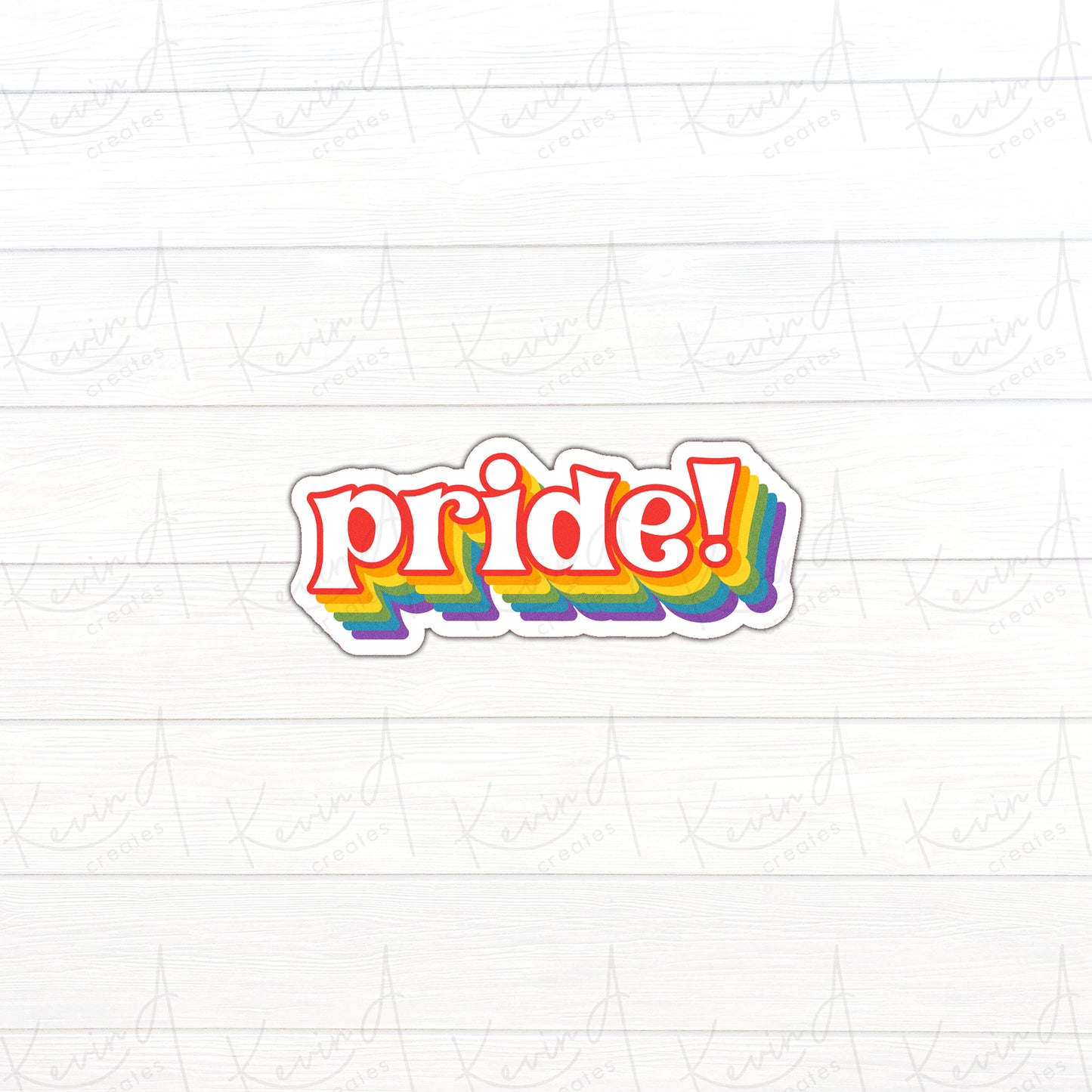 DC-008, "Pride" Die Cut Stickers