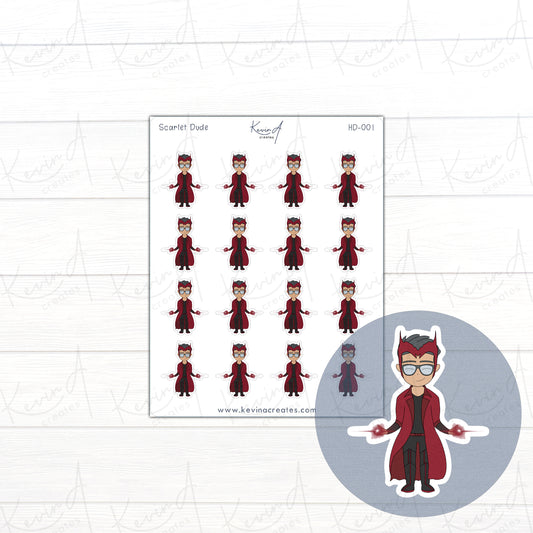 HD-001, Scarlet Dude Character Planner Sticker