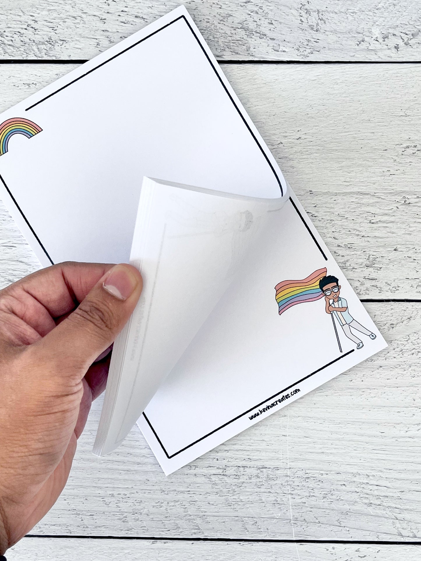 Pride Memo Pad, Handmade Memopads