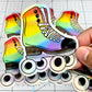 DC-066, Rolling Skate Holographic Die Cut Stickers