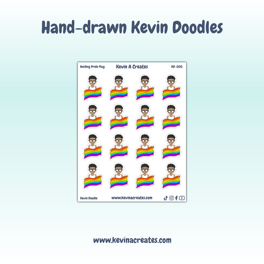 KD-005, Pride Doodle, Hand Drawn Planner Stickers