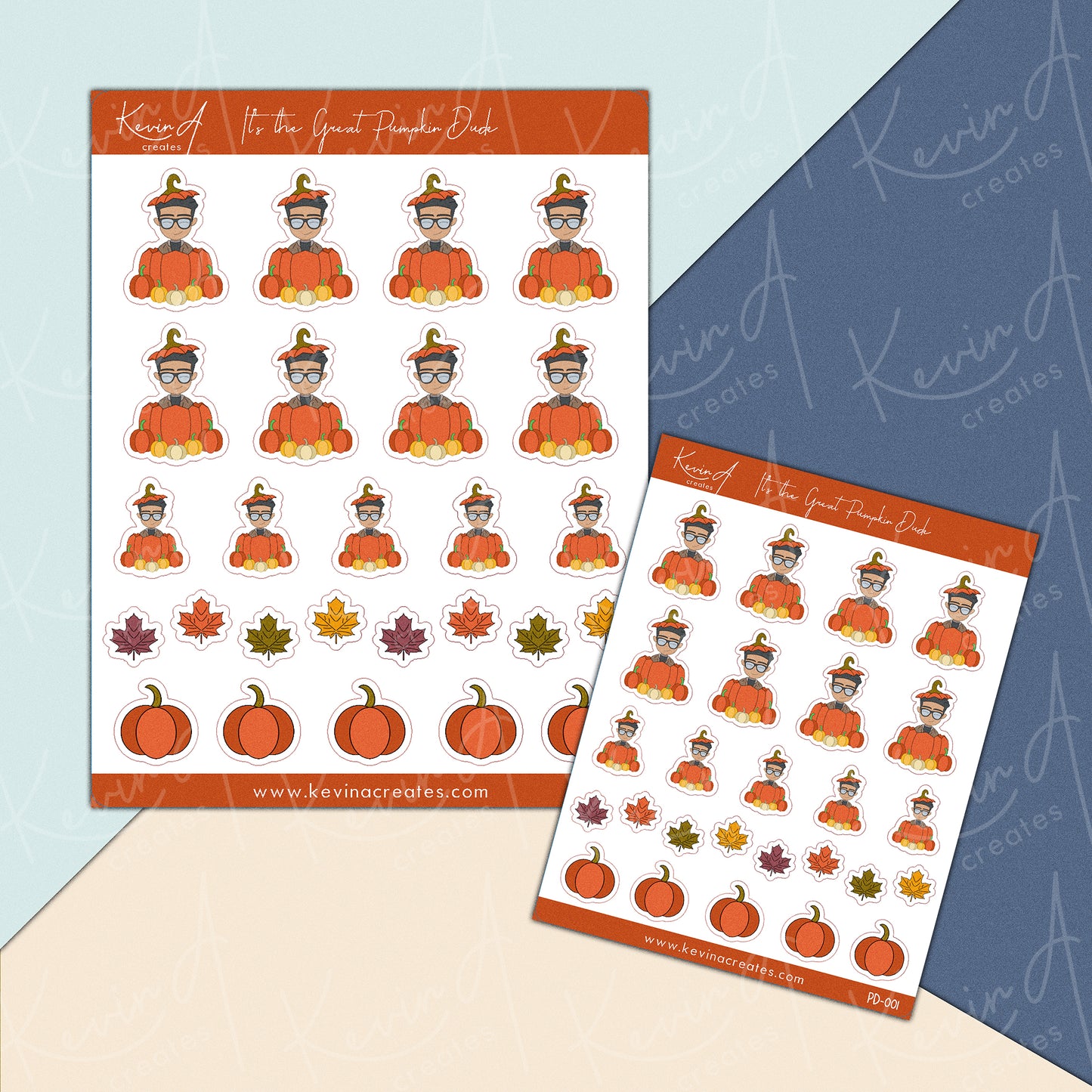 PD-001, It's the Great Pumpkin Dude, Cute Fall Planner Stickers