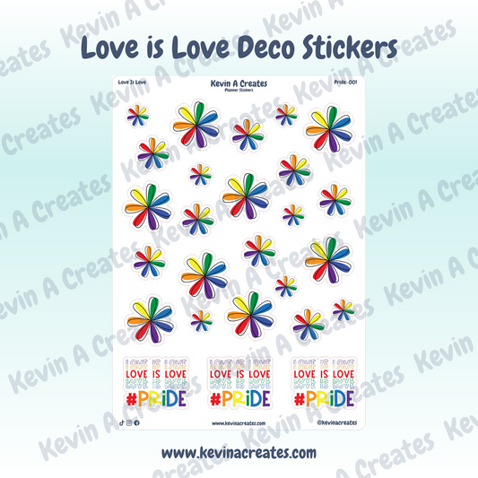 Love is Love #Pride Sticker Sheet